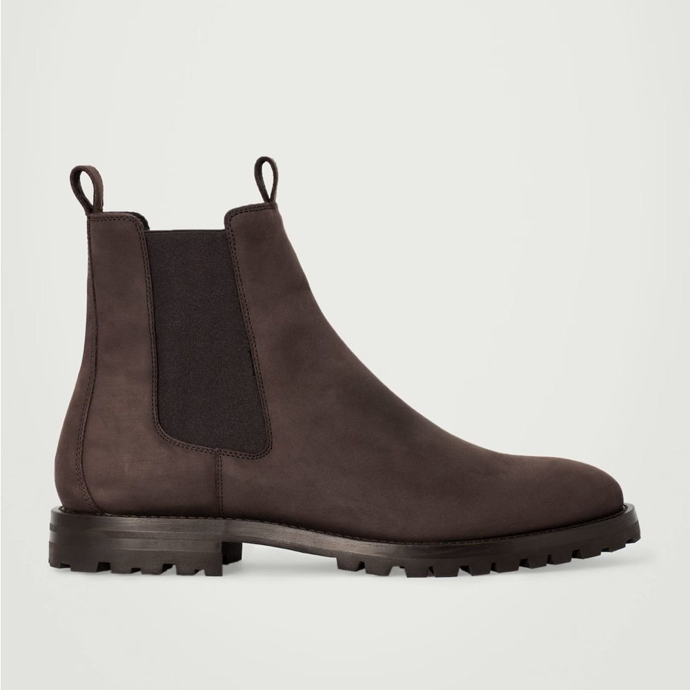 COS NUBUCK LEATHER CHELSEA BOOTS